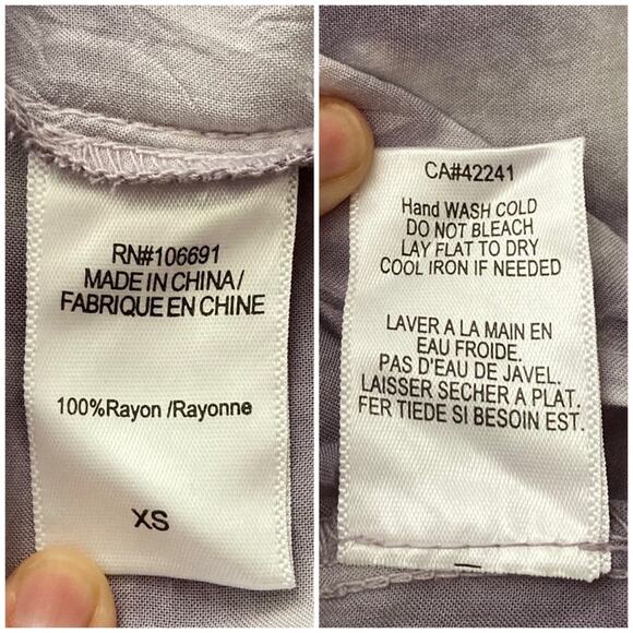 Young Fabulous & Broke Raine Tie-Dye Wrap Mini Dress Elastic Purple Size XS NWT - Picture 14 of 16